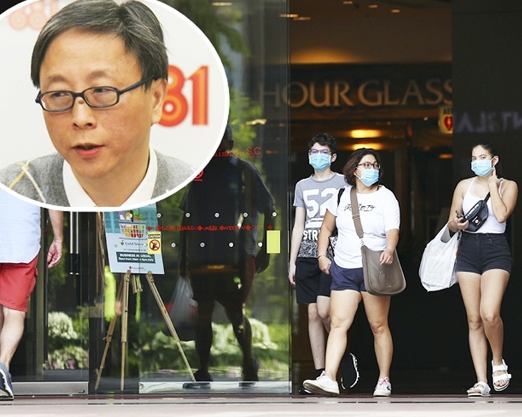 何栢良(小圖,資料圖片)指新加坡昨日大增230多宗確診個案。AP