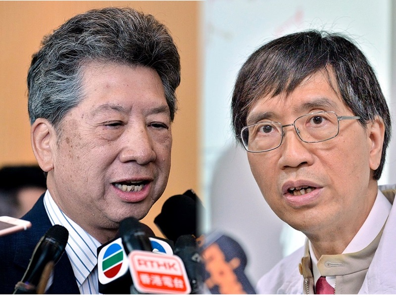 湯家驊,袁國勇。資料圖片
