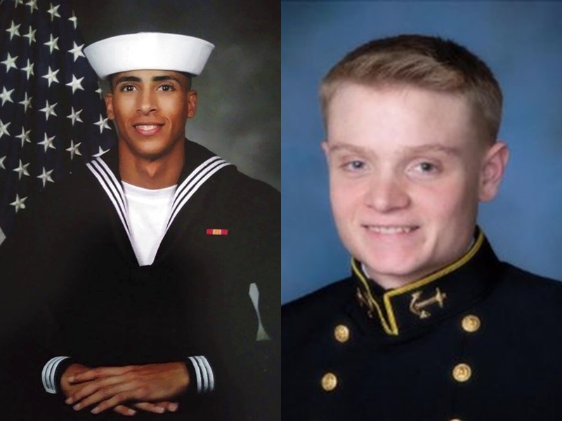 被沙姆拉尼殺死的海賽姆(左)與沃森(右)。AP/NAVY