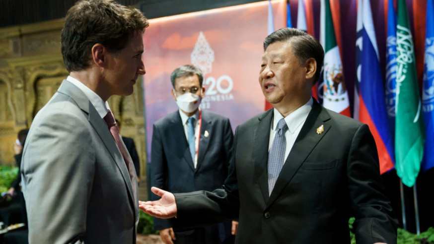 G20峰會期間杜魯多與習近平簡短交談約10分鐘。REUTERS