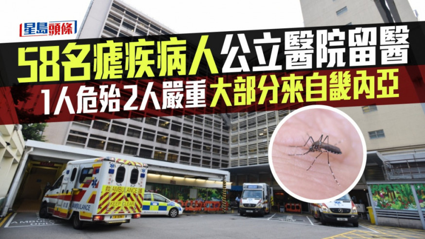 58名確診瘧疾的病人已被送到公立醫院接受治療。
