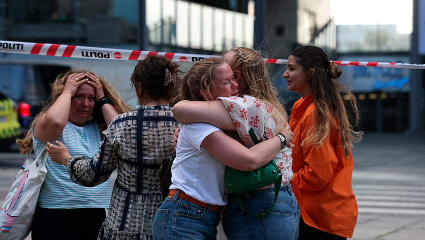 丹麥商場發生槍擊案，至少3死。AP圖片