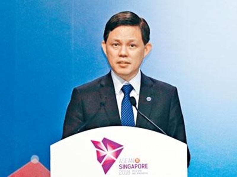 新加坡貿工部部長陳振聲。