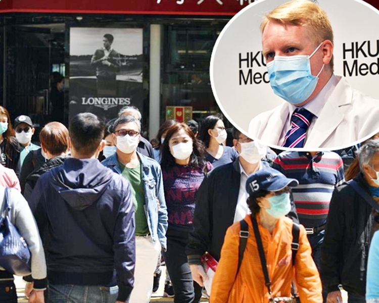 高本恩(小圖)強調只要持久實施這些措施、全民時刻保持警惕,便可大大減輕疫情的影響。資料圖片