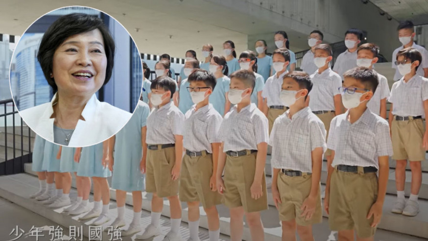 蔡若蓮說短片展現出香港年青一代的朝氣和活力。蔡若蓮 FB圖及影片截圖