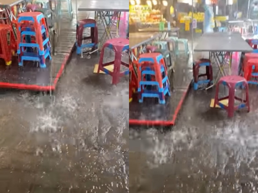 有遊客拍低了下大雨的情況。爆怨2公社Xinyu