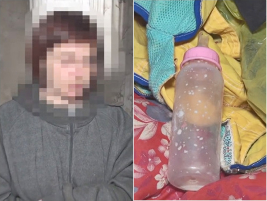 烏克蘭一名母親外出染髮時忘開暖爐,令到5個月大的兒子活活凍死。網圖