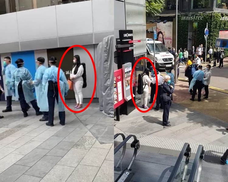 警方接到女子母親報案後,於銅鑼灣希慎廣場門外把她截獲。 FB圖