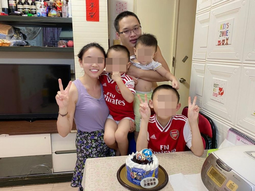 譚雙貴在身故後,遺下妻子及3名年幼的兒子。