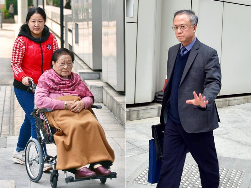 羅鷹瑞(右)指母親羅老太在家中備受尊敬,但 並非家族「話事人」。