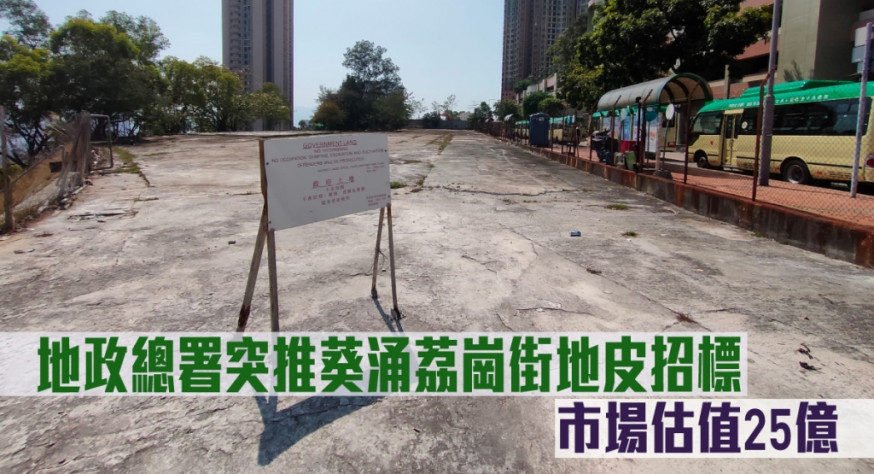地政總署突推葵涌荔崗街地皮招標，市場估值25億。