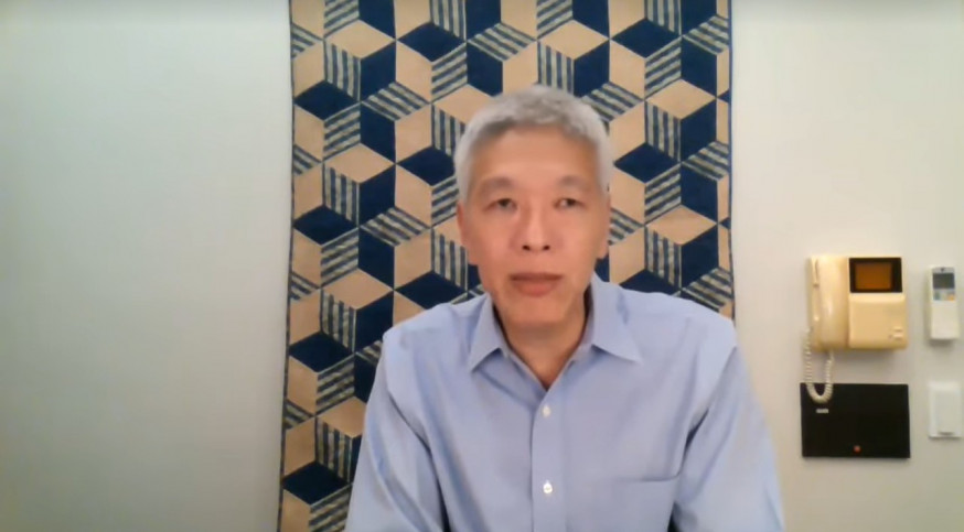 李顯揚在Facebook上宣佈不參加新加坡國會大選。 Lee Hsien Yang Facebook 影片截圖