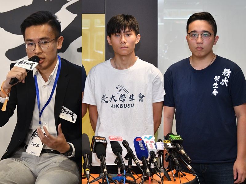 左起:梁晃維、方仲賢以及梁耀霆。資料圖片