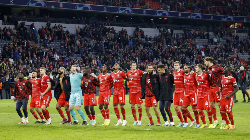 拜仁慕尼黑於歐聯分組賽三十一場不敗。Reuters