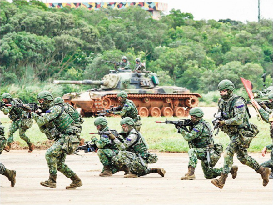 台灣漢光軍演將於本月兵推。網圖