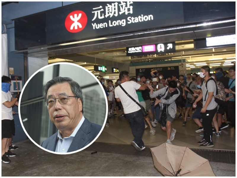梁君彥(小圖)指短期內不宜就元朗事件召開特別會議。資料圖片/網圖