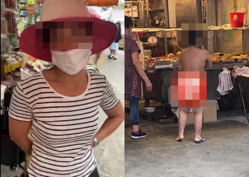 元朗有男童下午被發現全身赤祼出現在街上,母親對途人聲稱不是虐兒。網圖