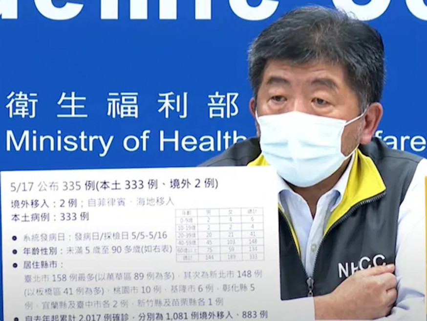 陳時中今天宣布周三起暫停非台民眾和沒居留證人士入境。 網上圖片