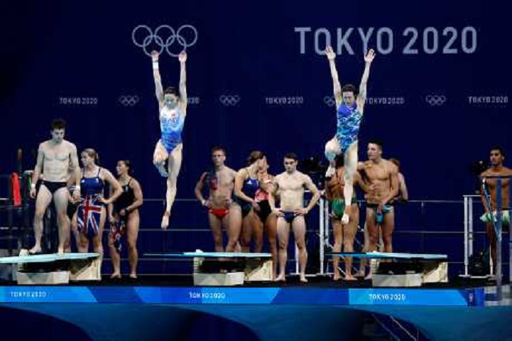 施廷懋、王涵今日出戰女子雙人3米板決賽。