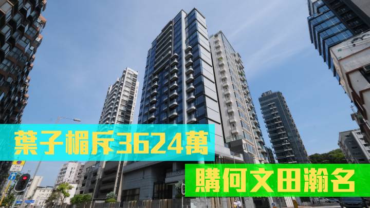 名人入市│葉子楣斥3624萬購何文田瀚名