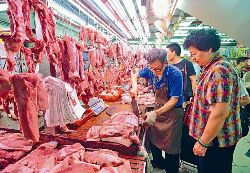 受豬肉價格高企影響食品通脹仍然顯著。