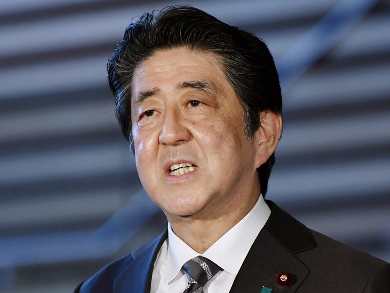 安倍晉三宣布延長全國緊急事態宣言。AP圖