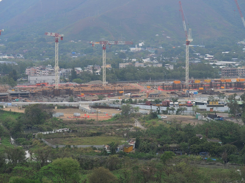 沙埔村十八鄉等棕地可發展公屋。資料圖片