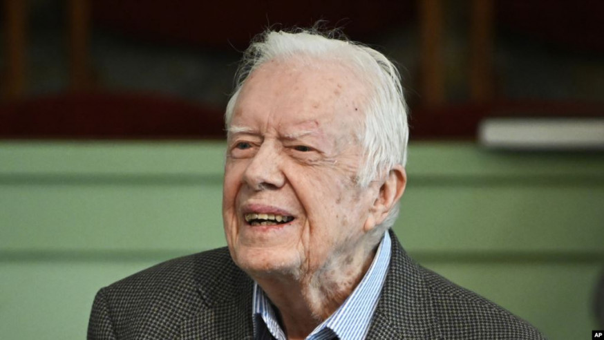 卡特現年95歲是迄今美國最長壽的總統。AP