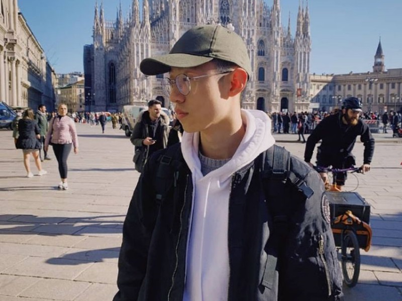 在意大利讀美術的林男。網圖