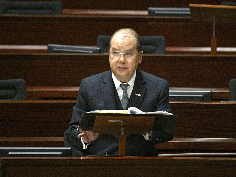 政務司司長張建宗。資料圖片