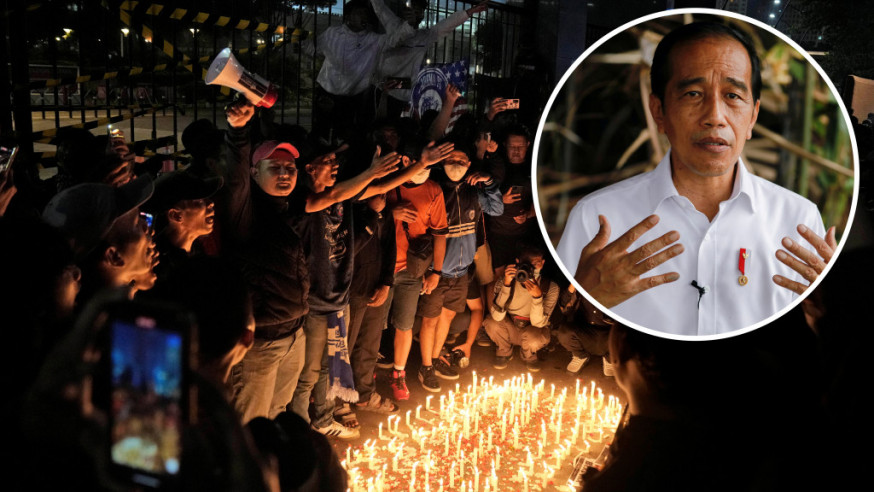 印尼總統佐科維多多對遇難者表示深切哀悼。REUTERS/AP