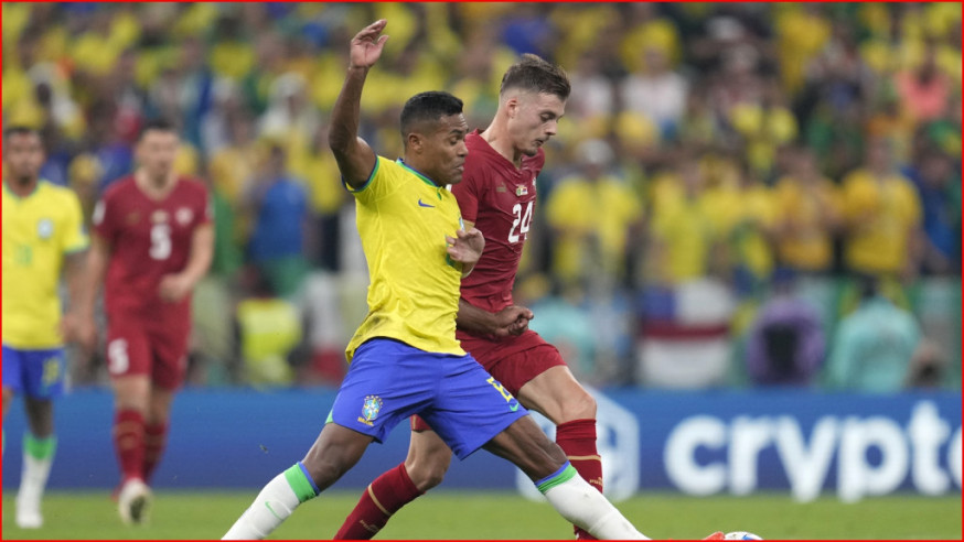 巴西在首戰對塞爾維亞一仗表現出積極的逼搶，絕對係近乎頂級球會的運作水平。AP