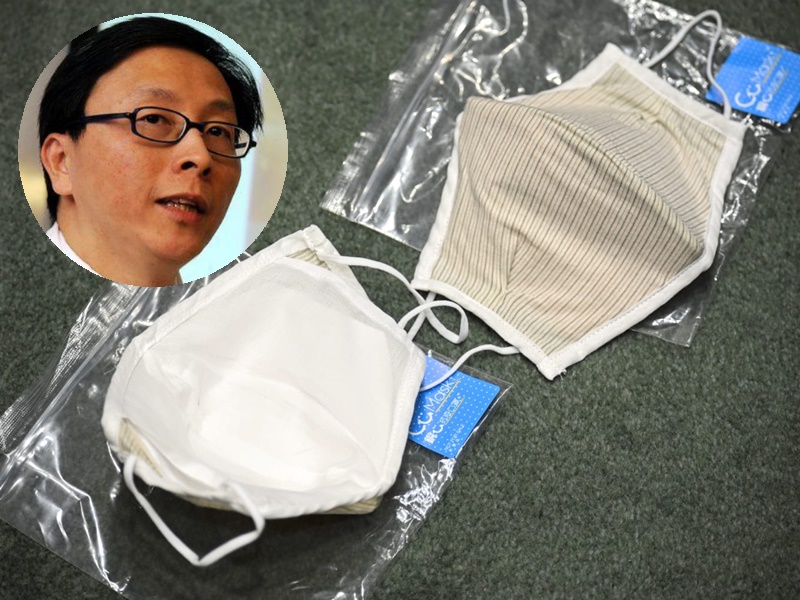 何栢良說,可重用口罩最外層顏色可以改善,令口罩在觀感上較佳。 資料圖片