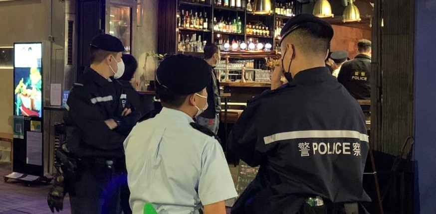 旺角警區進行反罪惡行動,並突擊巡查區內食肆及表列處所。