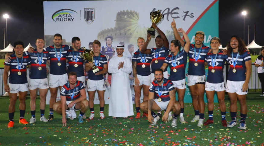 港隊在阿聯酋站賽事封王。 Asia Rugby圖片
