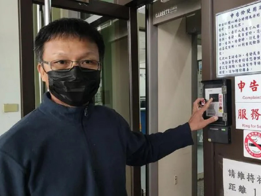 胡梓康控告台東縣政府建設處長許瑞貴罵他「滾回香港」,涉嫌恐嚇。 (網上圖片)