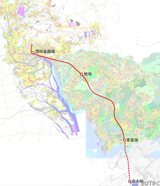 深圳版方案預留向南延伸至香港條件。網上圖片