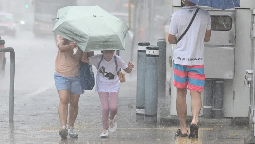 天文台預測今日有驟雨及雷暴。資料圖片