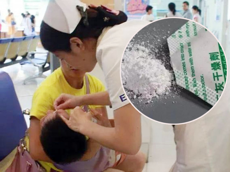 玩乾燥劑整個眼球被溶解,8歲男孩右眼終生失明。示意圖