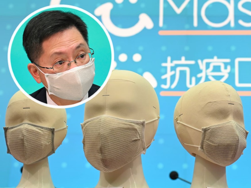 薛永恒指,政府擬再派發新濾芯,呼籲市民網站登記是選項可選「同意」,日後免再登記申領。 資料圖片