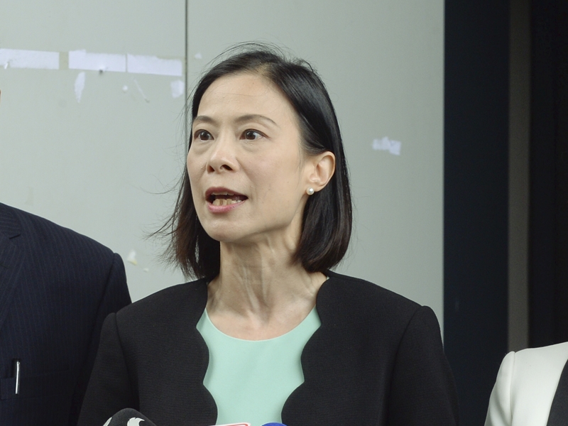 陳曼琪(圖)與鄭若驊進行電話會議。資料圖片