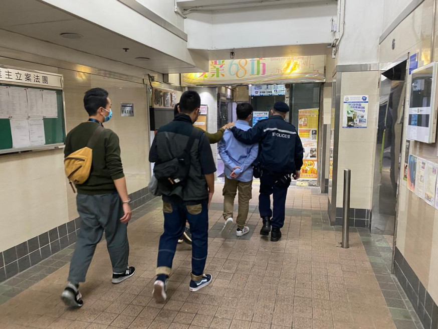 被捕人士。警方圖片
