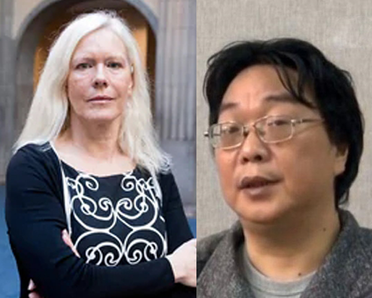 瑞典前駐華大使林戴安(左圖)涉越權安排桂民海(右圖)的女兒晤中國商人。(網圖)