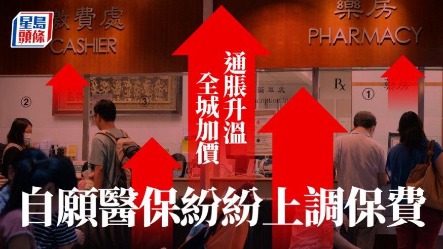 醫療通脹升溫 多家公司上調自願醫保費 最多加逾一成