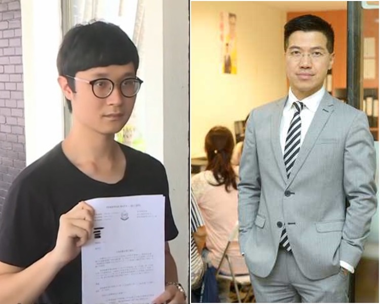 法官批准劉頴匡(左)選舉呈請,裁定范國威(右)議席無效。