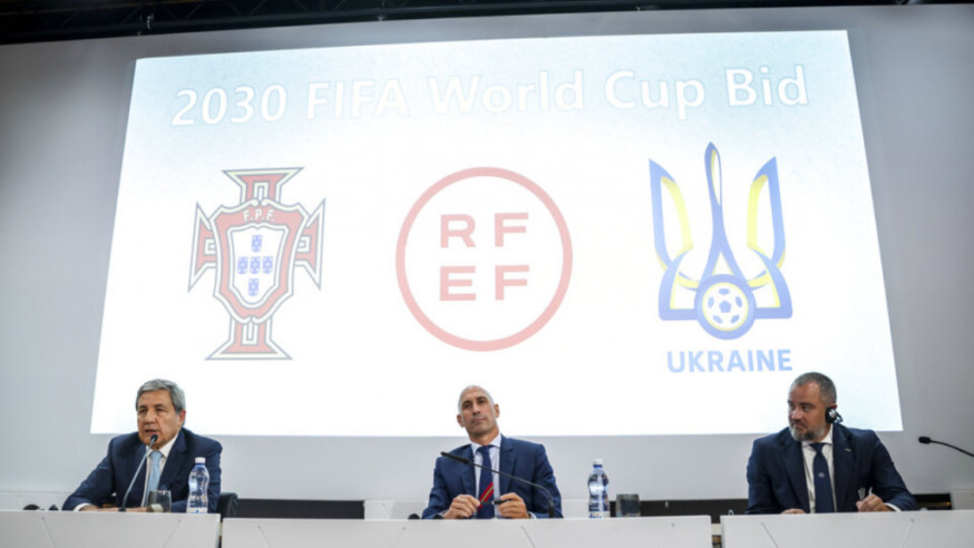 烏克蘭西班牙葡萄牙宣布合辦2030年決賽周賽事。AP