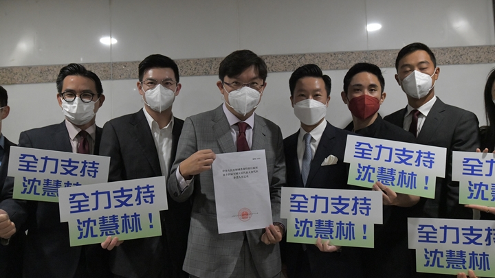沈慧林獲 200張提名票報名。梁譽東攝