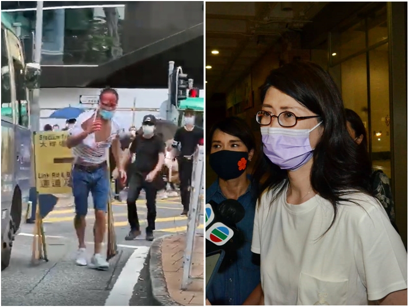 彭韻僖晚上往律敦治醫院,探望陳子遷。