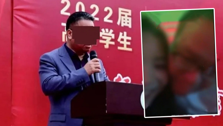 網傳廣西一名中學校長在夜店與多名女子有親密行為,遭暫停職務。