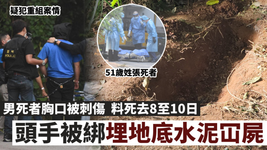 警方帶被捕人重組案情。